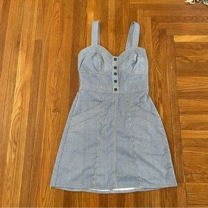 Japna Striped Blue Mini Dress